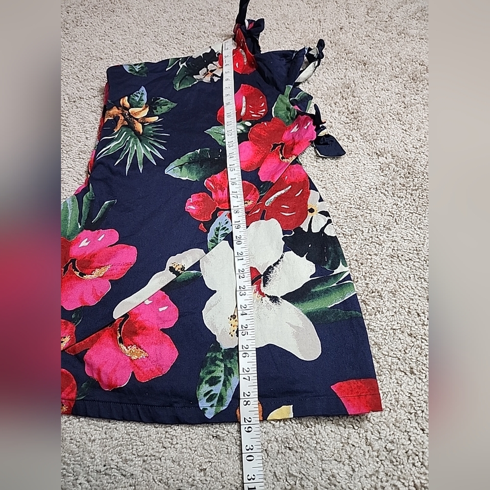 NWT! Zara Tropical Floral Side Tie One Shoulder Dress Size: M - Picture 11 of 13